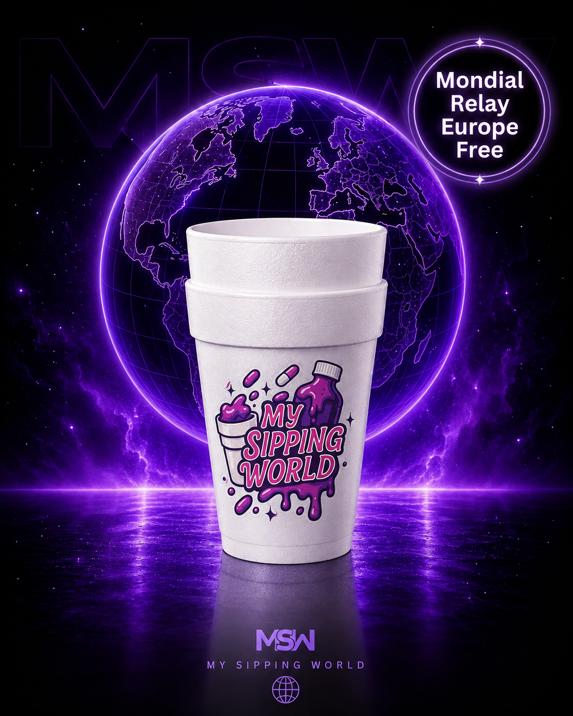 Double Cups DART My Sipping World – 20oz / 24oz msw signature