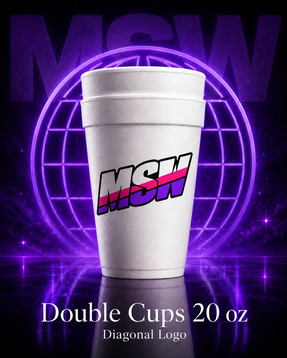 Double cup 20 oz My Sipping world makatusip