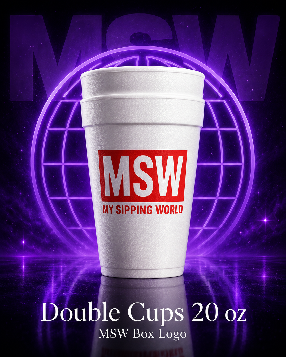 Double cup 20 oz My Sipping world suprem