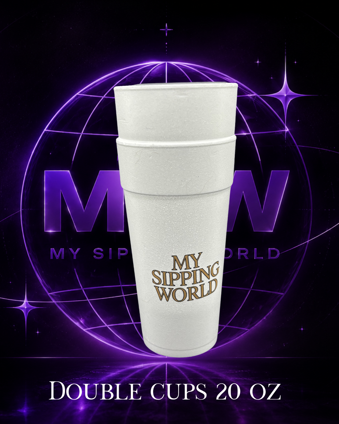 double cup dart 20 oz  golden sip