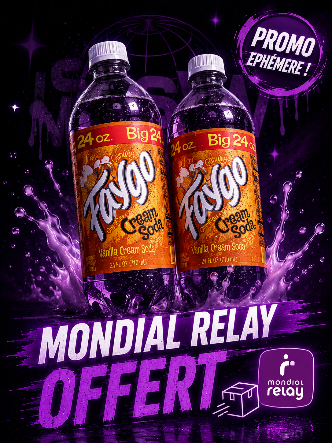 Faygo Cream 24 oz  Promo Éphémère !!! - Mondial relay offert !