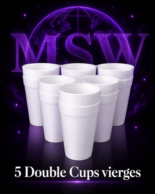 Lot Double Cups blancs 