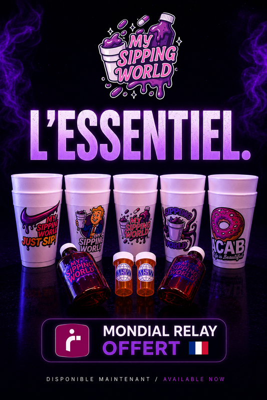 Pack Accessoires My Sipping World avec Double Cups MSW, bouteilles pharma US vides et Pills Box US.2