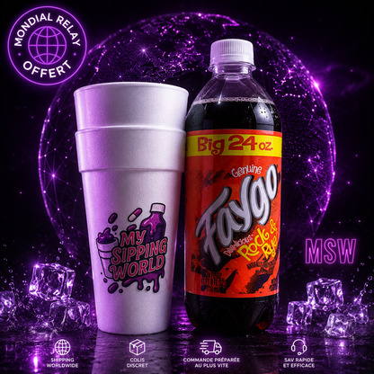 Pack Faygo 24oz + Double Cup Dart My Sipping World Rock and Rye