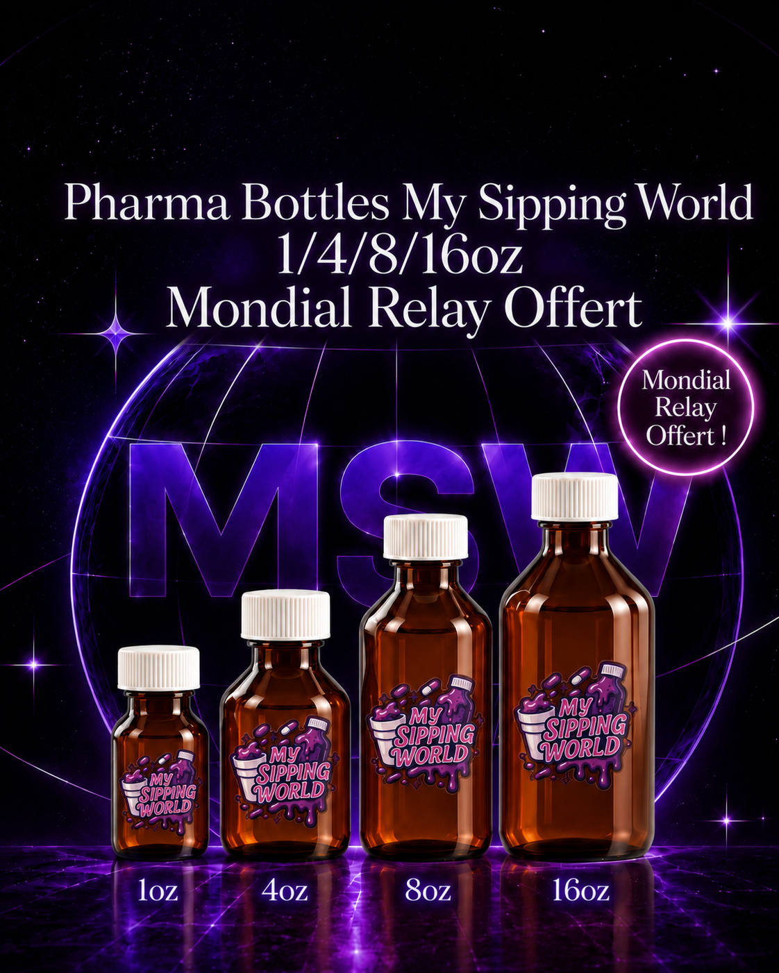 Pharma Bottles 1/4/8/16oz - My Sipping World