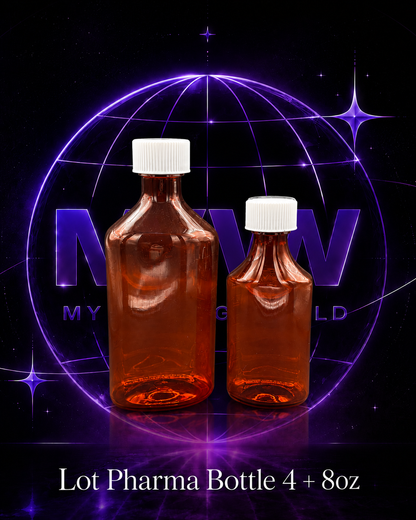 💊 Pack Bouteilles Pharma 4oz + 8oz