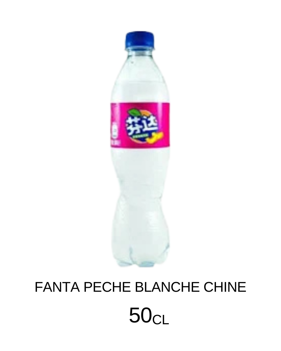 fanta peche blanche chine 50cl
