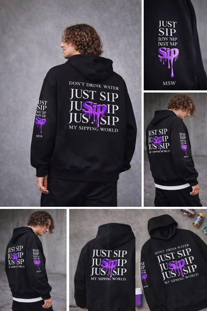 hoodie My Sipping World just sip 
