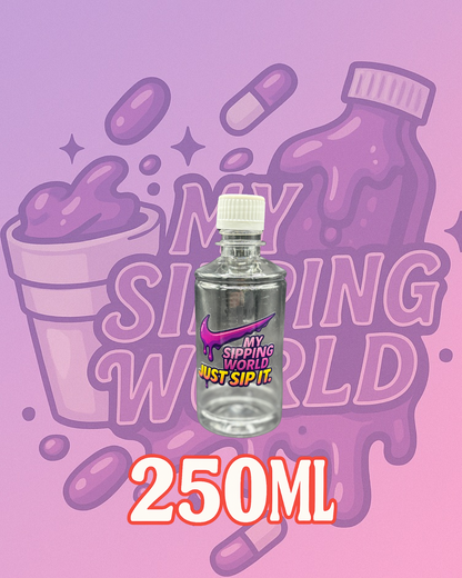 🧴 Bouteilles Graduées 250 ml Custom – My Sipping World