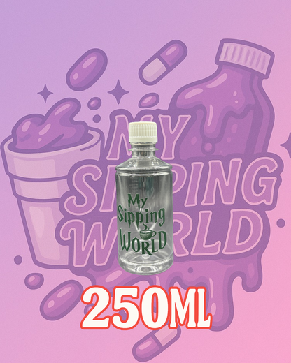 🧴 Bouteilles Graduées 250 ml Custom – My Sipping World