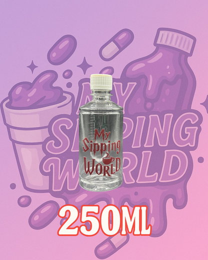 🧴 Bouteilles Graduées 250 ml Custom – My Sipping World