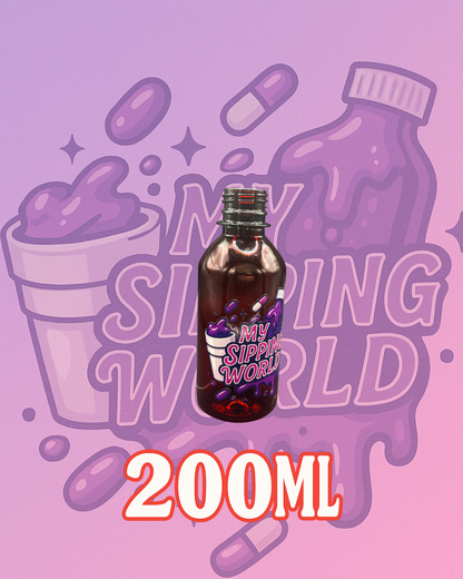 🧴 Bouteilles Graduées 200ml Custom – My Sipping World