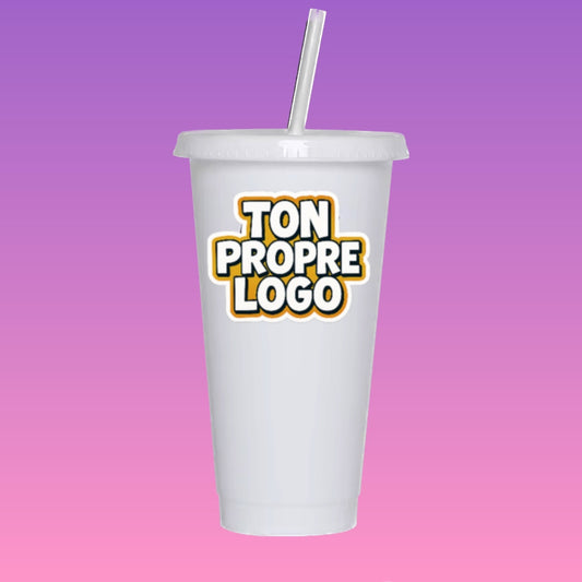 Double Cups 24oz - Plastique personnalisables