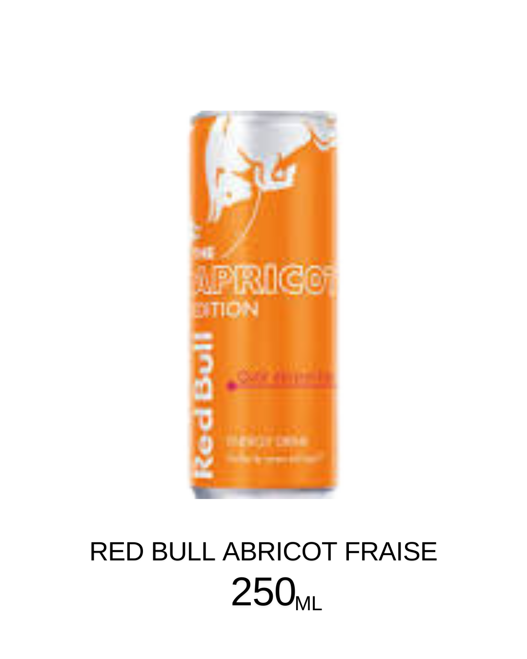 red bull abricot fraise 250ml