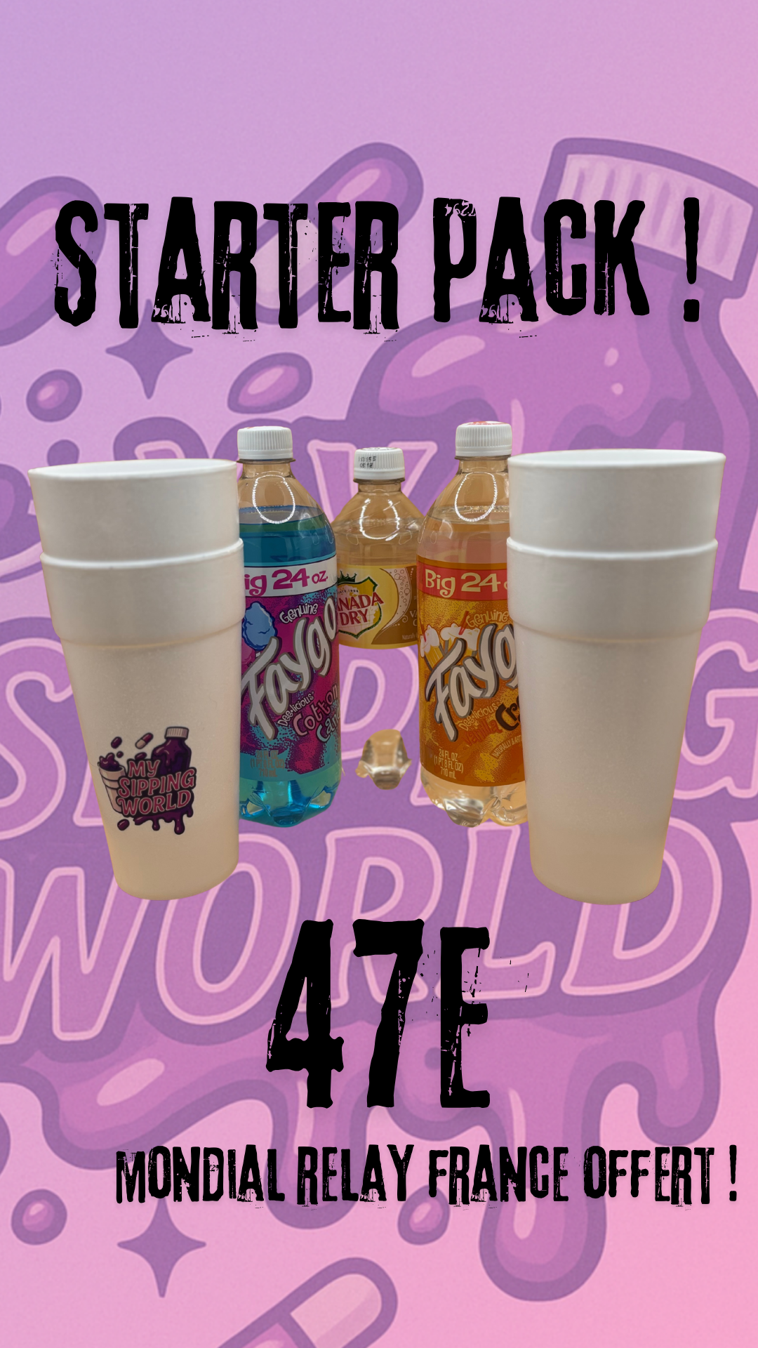 starter pack, canada dry , faygo, cup, cups, double cups 
